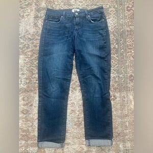 PAIGE Denim Kylie Crop with Rolled Hem